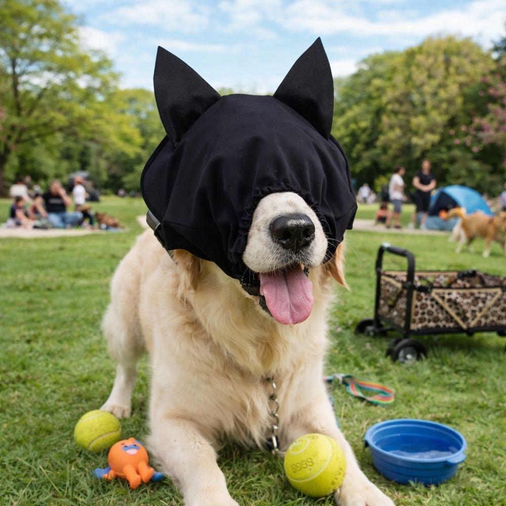 Noise Reduction Dog Pacify Eye Mask Light Blocking Anti Startle Pet Soothing Eye Mask Comfort Fit Stabilization Dog Calming Cap