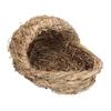 Hand Woven Pet Bed Slipper Shape Hand Made Grass Hamster Bed for Hamsters Guinea Pigs Rabbits and Cats