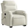 Recliner Chair with Lift Assist Cream Velvet