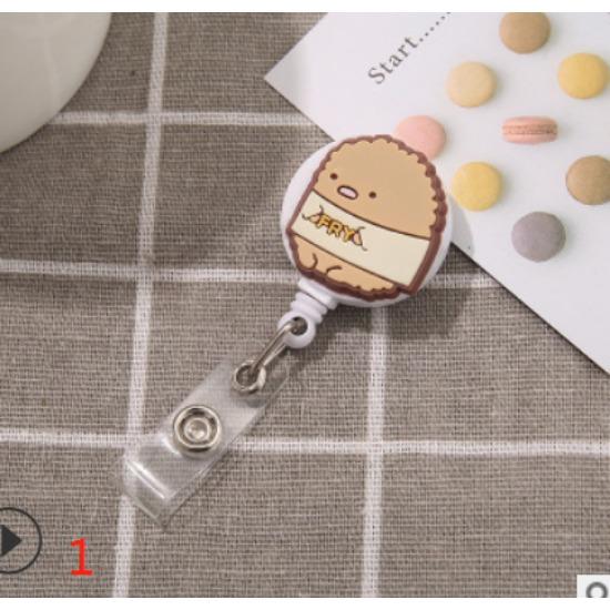 Cute Animal Retractable Badge Holder for Healthcare Workers60cm Extendable ID Card Reel with Secure Clip Puppy Design for Nurses