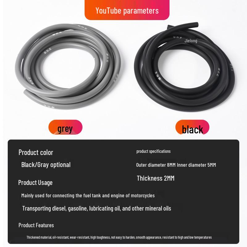 Universal High-Temperature Resistant Fuel Hose for Motorcycle & Tricycle Carburetors