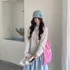 Frühling und Sommer Neu Vielseitig Pendler Langärmlig Koreanischer Stil Mehrfarbige Oberteile T-Shirt für Damen
