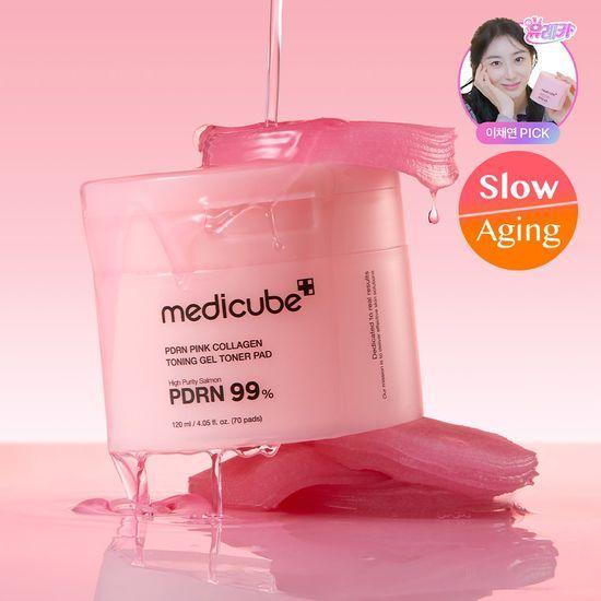 Medicube PDRN Pink Collagen Gel Toner Pads (70 sheets)