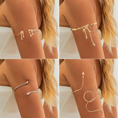 Europäischer & Amerikanischer Stil Lava Offener Arm Kette Mode Armband: Flüssigmetall Wassertropfen Armband für Damen