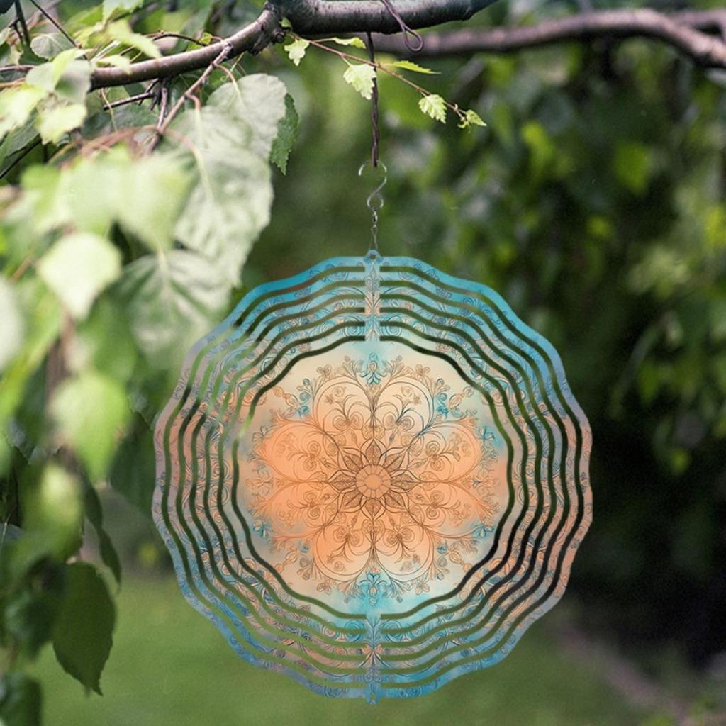 10 Inch Hanging Wind Chime for Garden Lawn Decor Spring Summer Outdoor Decoration with 360 Rotating Hook Elegant Artistic Design Gift for Friends