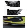 Car Accessories fit for Honda Civic Sedan 10th Gen 2016-2020 ABS Glossy Black Front Fog Light Lamp Cover Trim 2Pcs