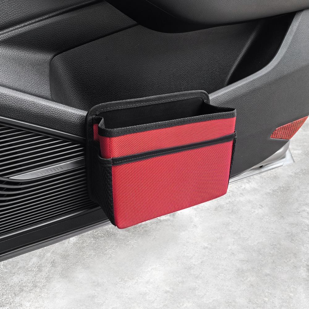 Portable Foldable Car Trash Can Mini Hanging Vehicle Trash Bin Waterproof Garbage Organizer Auto Accessories