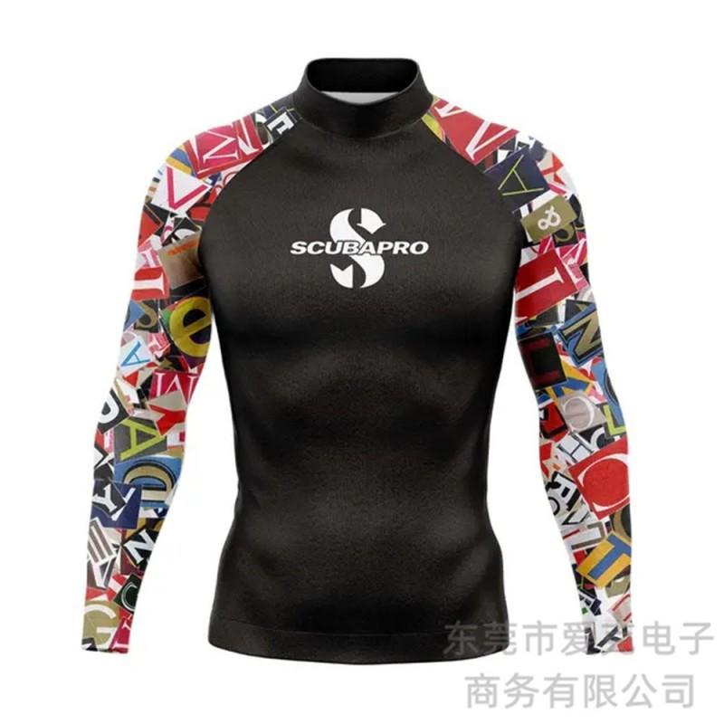 SCUBA Diving Suit Men's Surfing Snorkeling Long-sleeved Sunblock Jellyfish Sports Swimming