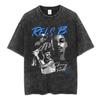 Rels B A New Star Graphic Print Tshirt Unisex Women Vintage Washed Cotton Gothic YK Fashion Summer Tee Loose Casual Oversized Tee