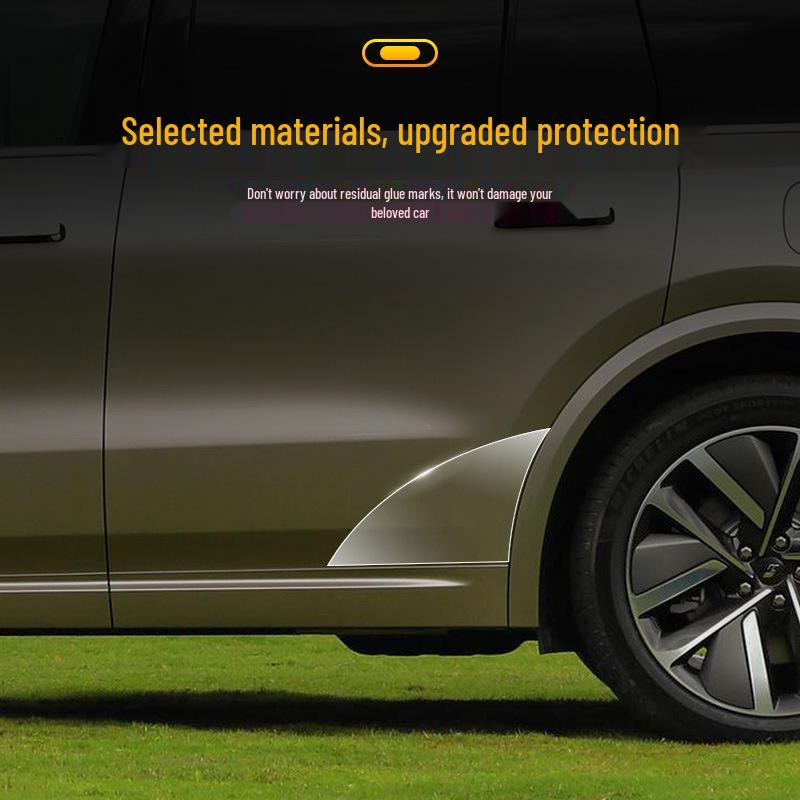 Ideal L8 Car Door Corner TPU Protection Film - Transparent, Front & Rear Triangle Area Paint Shield.