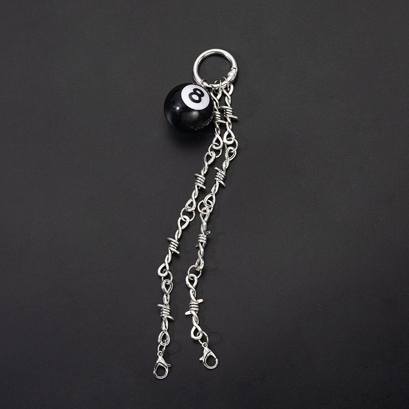1Pc Gothic Punk Style Detachable Double Thorn Shoe Decor Chain Easy-Release Buckle Mechanism Ideal Diy  Accessory