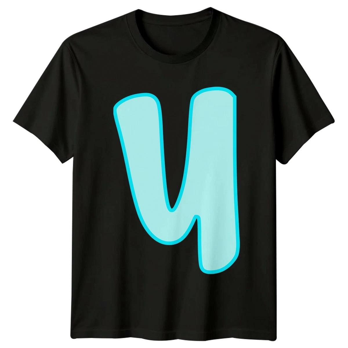 U Initials Alphabet Mens T-Shirt Womens Tee Graphic Unisex Initial Top XL