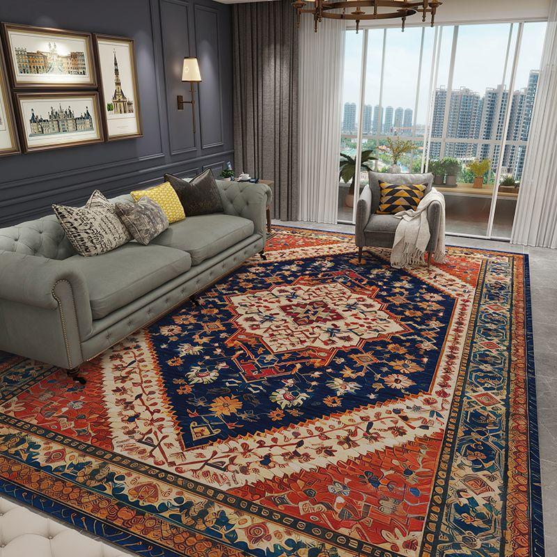 Retro Persischer Stil Heimdekoration Luxusteppich Wohnzimmer Rutschfest Große Größe Raumdekor Lounge Teppich Waschbar Eingangstür Matte
