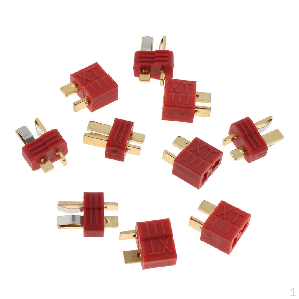 

5 Pair Plug Connector Male Female, High Temperature Resistance for RC Electric Engine