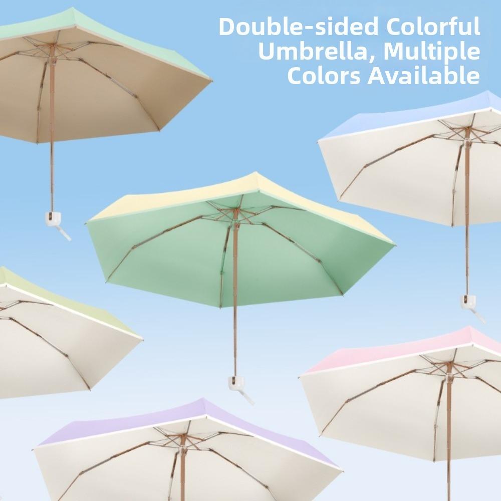 Ultraviolet Protection Pocket Parasol Folding Sun Shade Umbrella Portable Sun Umbrella  Outdoor