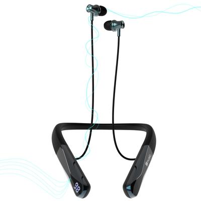 Hmusic Wireless Earphones Bluetooth Neckband Type [In-Ear Monitor and LED Battery Level Indicator, Neck-Worn Wireless Wireless Earphones with