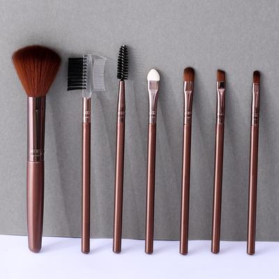7 Pcs Makeup Brush Set Blush Brush Loose Powder Brush Eyebrow Brush Lip Brush Eye Shadow Brush Makeup Brush