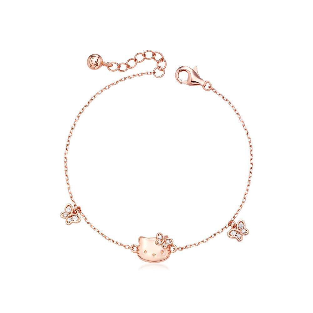 Hello Kitty Jewelry Butterfly Collection Silver Bracelet Hlsbr330P