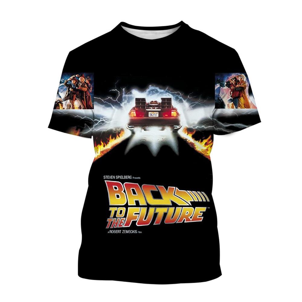 Summer fashion fantasy 3D printed movie short sleeved cool technology interstellar personality T-shirt