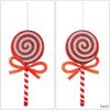 Bow Simulated Lollipop Red Pink Christmas Tree Decoration  Christmas Tree