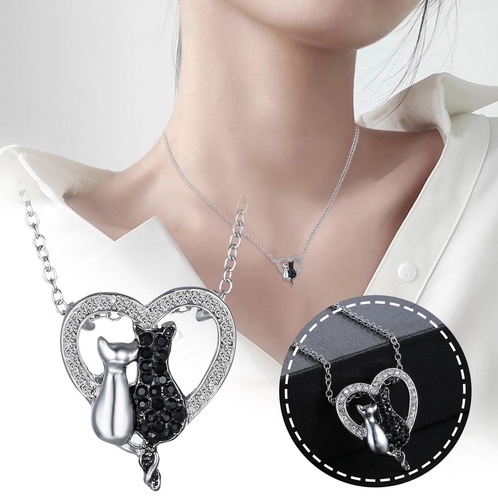 Love Necklace Pendant Couple Necklace Diamond Heart Necklace