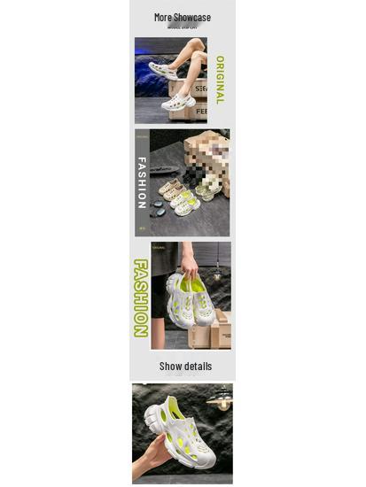 Męskie lekkie sneakersy EVA Casualowe klapki outdoorowe z wyjmowaną wkładką - Proste buty plażowe