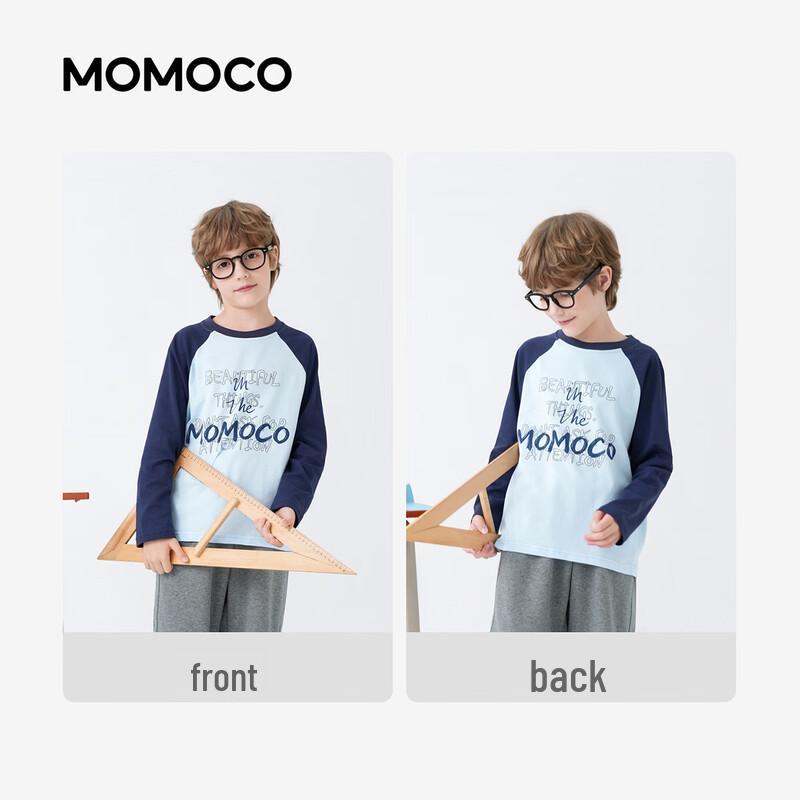 MOMOCO Boys' Blue Long Sleeve T-Shirt