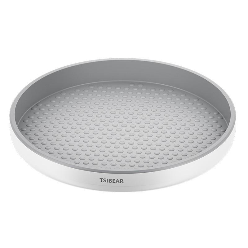 Rotating Spice Organizer Tray Kitchen Countertop - Circular PP Storage Turntable Small 25cm Or Large 30cm