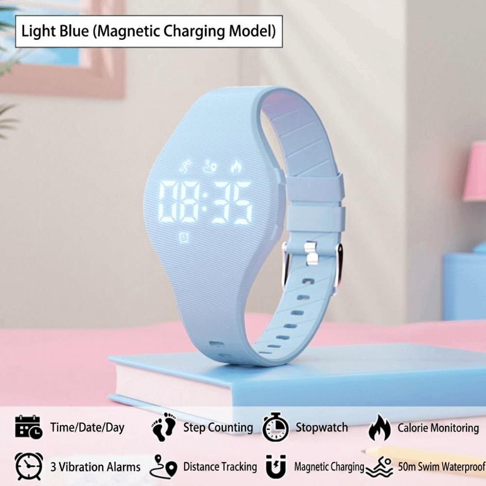LED Digital LED Digital Armband Wasserdichte Elektronische Uhr Neues Smartes Silikonarmband Kinder