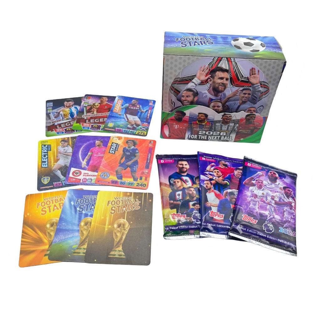 2026 Fußballstar Weltmeisterschaft Kartenset: 360 Sammel-Lernkarten