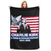 Charlie Kirk Shoot Blanket Quality Super Warm  Bedding Throws Winter Girls Boys Couch Chair Fashion Bedspread