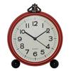 European Vintage Iron Art Alarm Clock American Creative Electronic Clock Household Simple Nightlight Student Personalized Silent