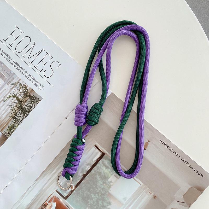 Γυναικείο Δημιουργικό Κορδόνι Κινητού Crossbody με Πλεγμένο Σχοινί και Λουράκι Καρπού