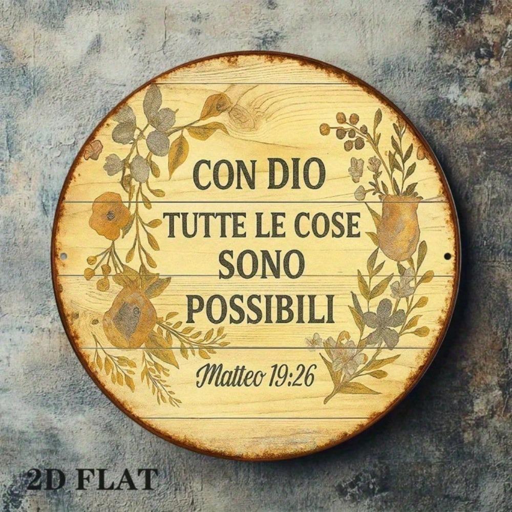 Vintage Metal Wall Art Prayer Icon Kitchen Decor