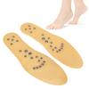 Magnet Therapy Insoles Breathable Foot Sole Massage Foot Pad for Healthy Care (Yellow L)