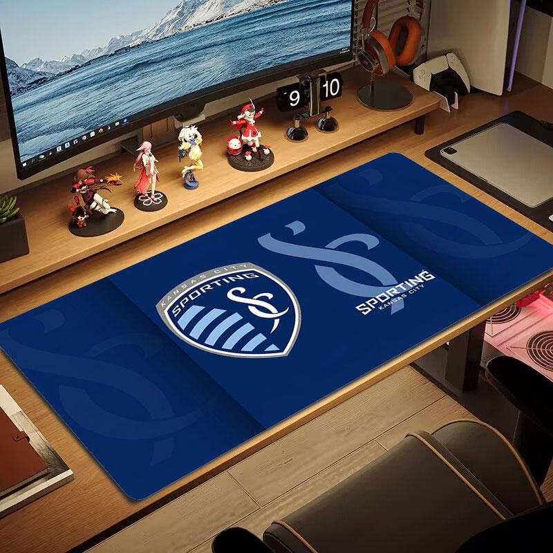 Sporting Kansas City Large Size Mouse Pad Large Gaming Table Cushion Non-slip Laptop Tablet Big Mousepad XXL Mat Mini PC Playmat With Lock edge