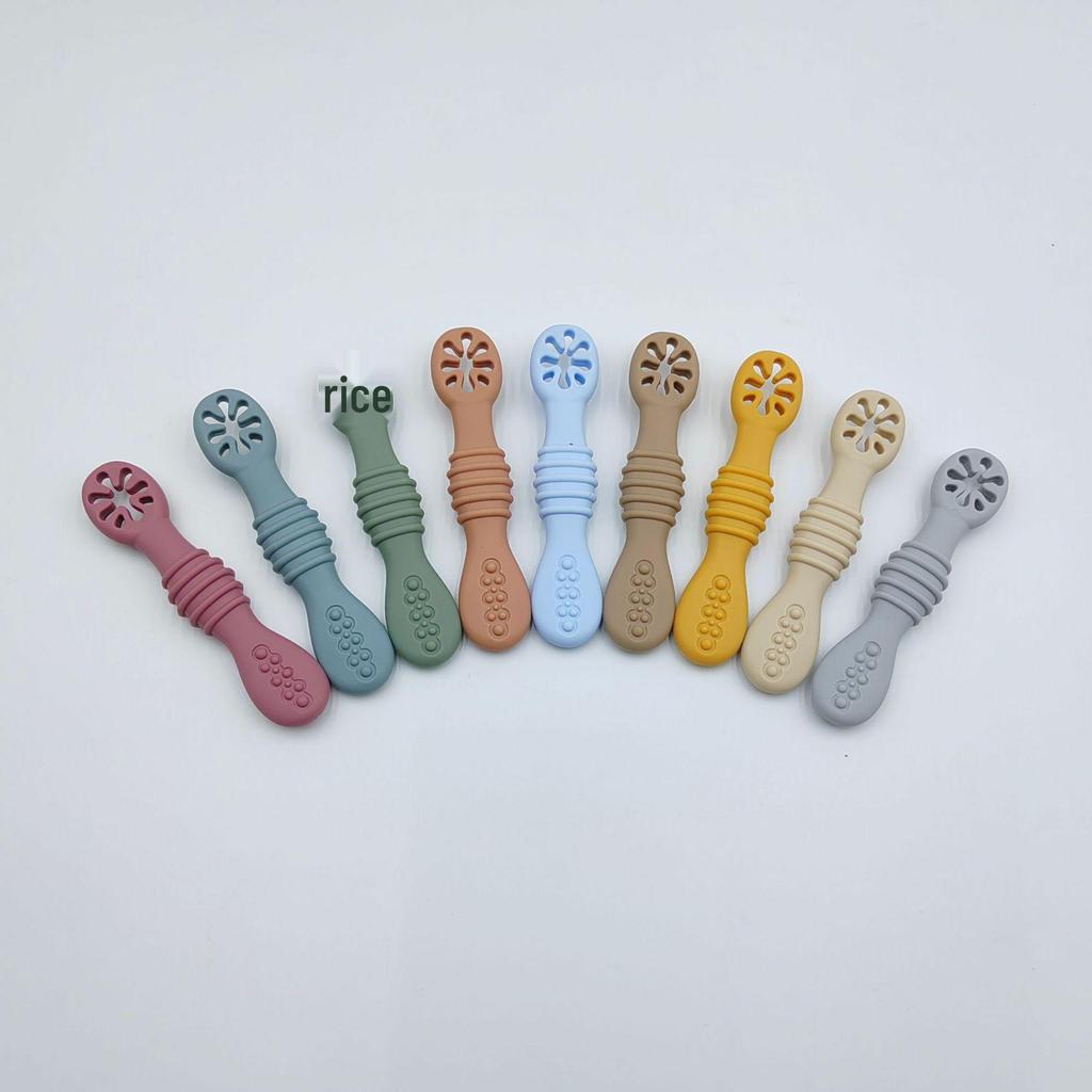 Baby Silicone Feeding Spoon Set for Training and Complementary Foods