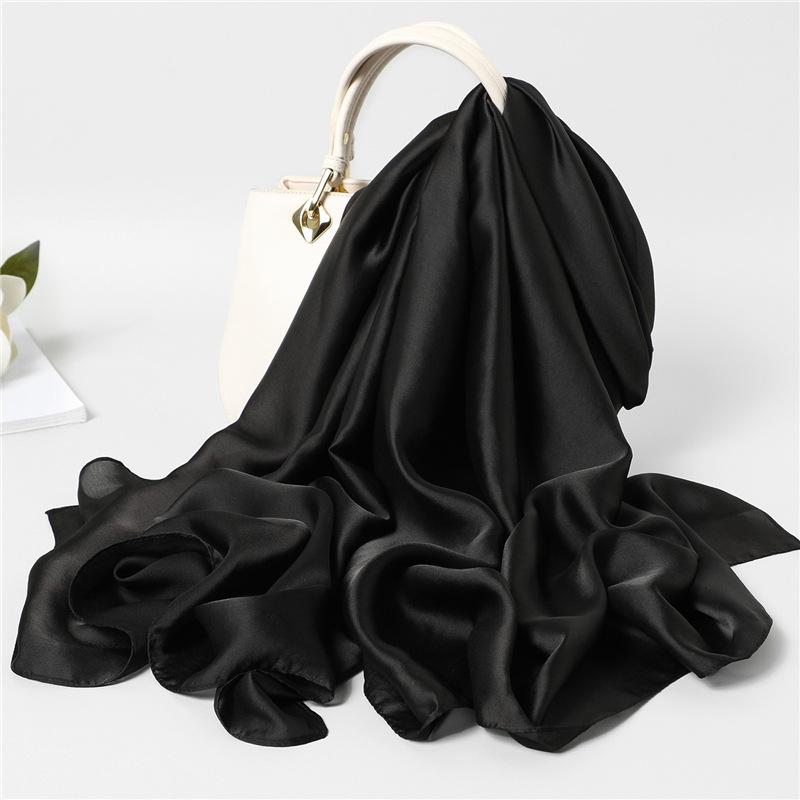 7 Einfarbig Dünn Mittel bis Lang Reise Sonnenschutz Dekoration Klimaanlagen Schal Schal Damen Vier Jahreszeiten Universell