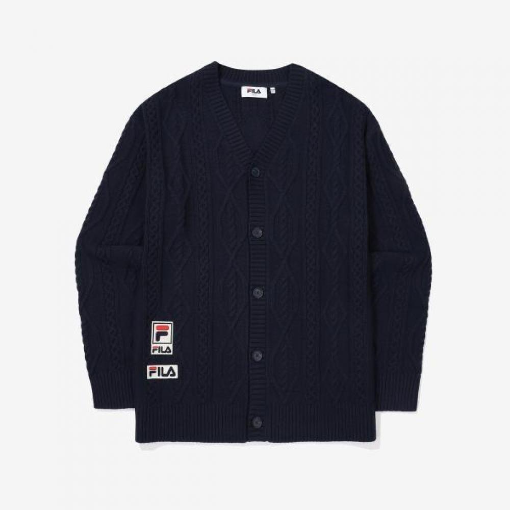 Fila Oversized Cable Cardigan Unisex Heritage INKNAVY100 6500₽