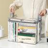 Dustproof Transparent Large Capacity Book Storage Box for Home & Classroom Use