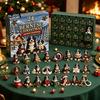 Birthday Gift for Boys Girls Shih Tzu Advent Calendar, 24-Day Countdown Toy Set with Mini Dog Plastic Christmas Ornament Figures, Tree Hanging Decor,