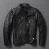Chinese Size Men Leather Jacket Genine Cowhide Leather Motorcycle Style Cow Jackets for Men Autumn
