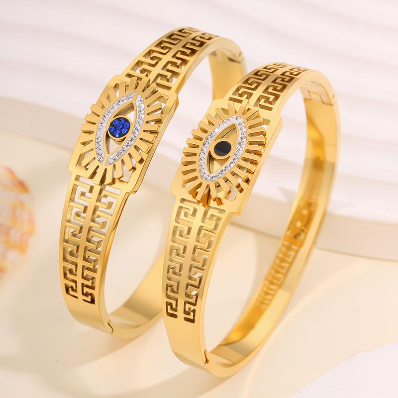 New Greek Eyes Female Noble Hollow Devil Eyes Light Luxury Style Jewelry Bracelet