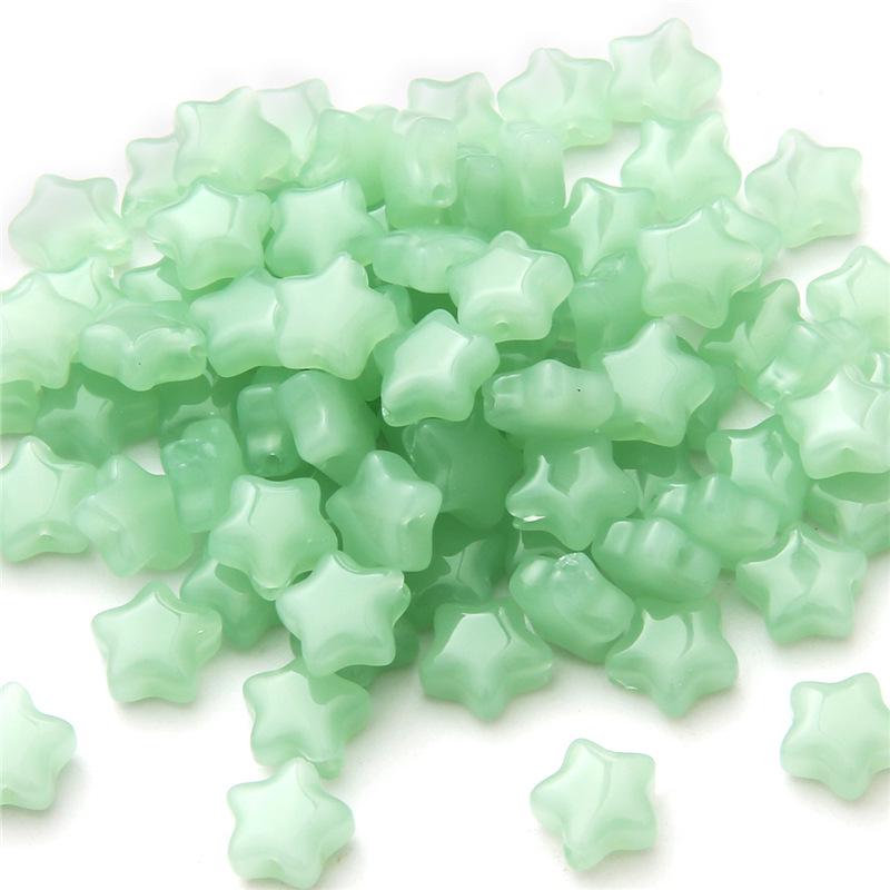 10-Piece Pentagram & Heart-Shaped Beads Set for DIY Necklaces & Bracelets