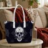 Gothic Skull Pattern Women's Tote Bag Large Capacity Daily Shoulder Handbag