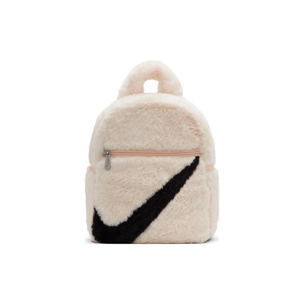 New Nike Sportswear Futura 365 Faux Fur Mini Backpack 6L Guava Ice/Guava Ice/Black FB3049-838
