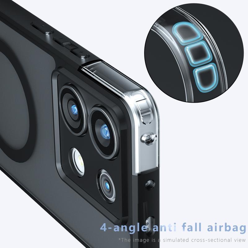 Pentru Xiaomi Redmi Note 13 13R Note13 Pro Plus Carcasă magnetică TPU anti-amprentă mată, anti-șoc, anti-cădere, care nu îngălbenește Carcasă din spate.