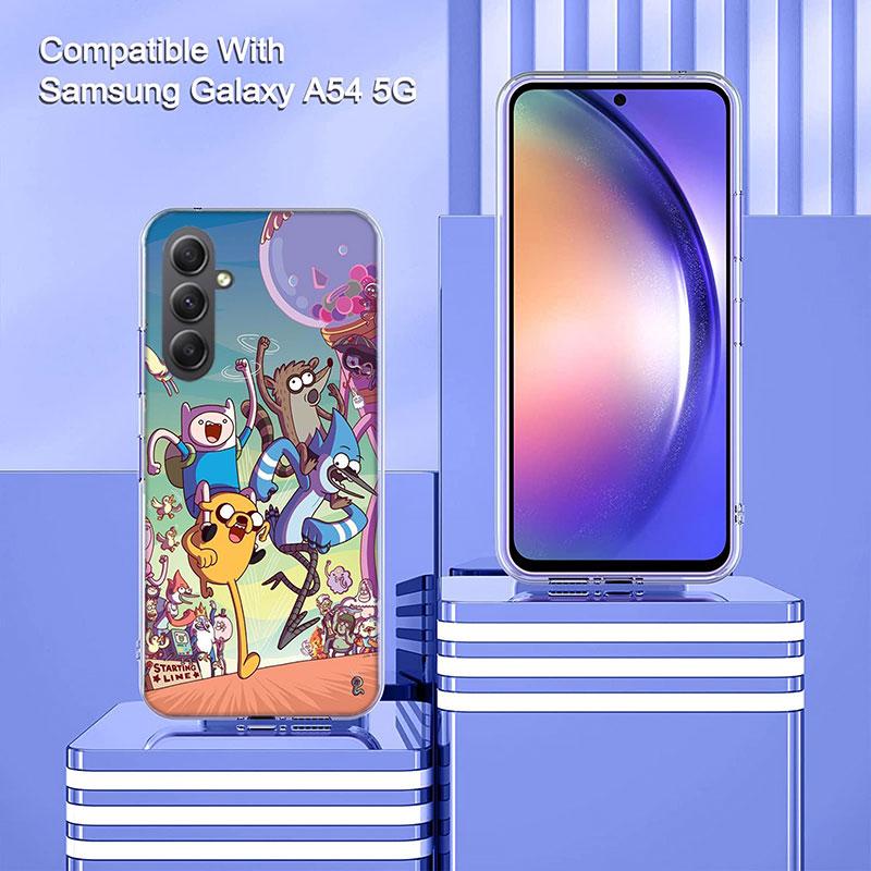 Cartoon Regulars Cute Show Phone Case for Samsung A55 A35 A25 A15 A07 A05S A16 A17 A26 A36 A37 A56 A57 Galaxy Note 20 10 A50S A7