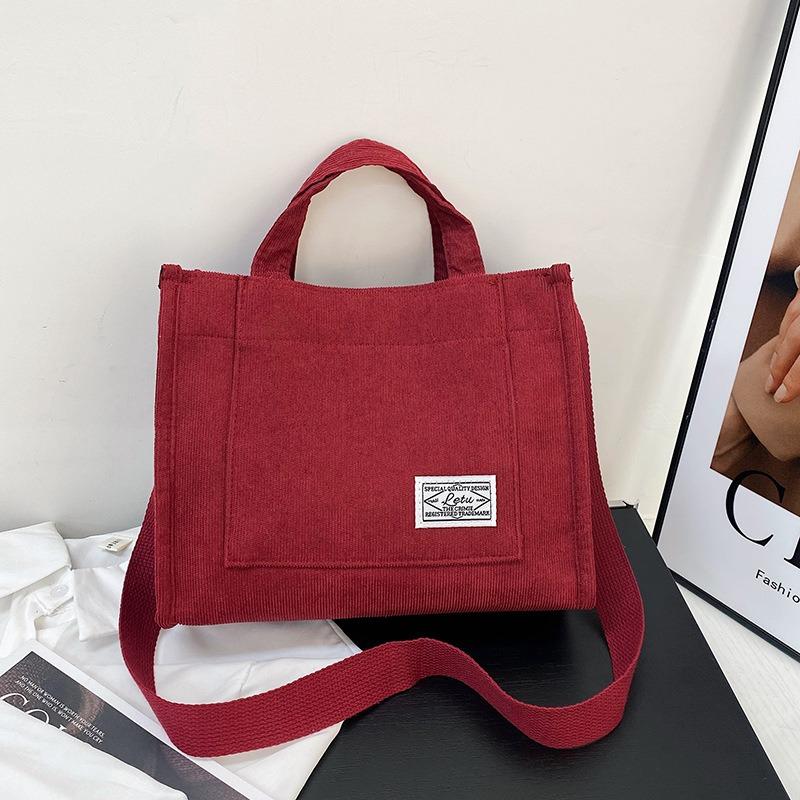 Women's Small Square Bag, Fashionable and Simple Forest-style Handbag, Crossbody Bag