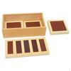 Wooden Montessori rial Material Rough and Smooth Boards Kids Early Tactile Touch Learning